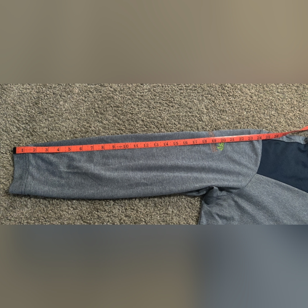 Adidas Gray and Black Quarter-Zip Country Club Golf Pullover - Picture 8 of 10